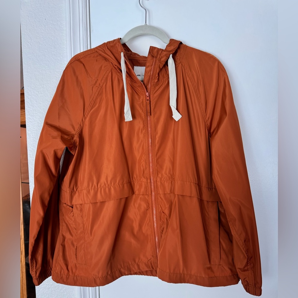 Madewell Orange Hooded Jacket